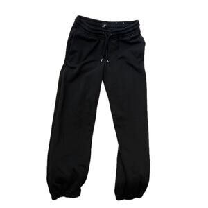 H&M Black Relaxed Black Ankle Cuffed Joggers Mens Small